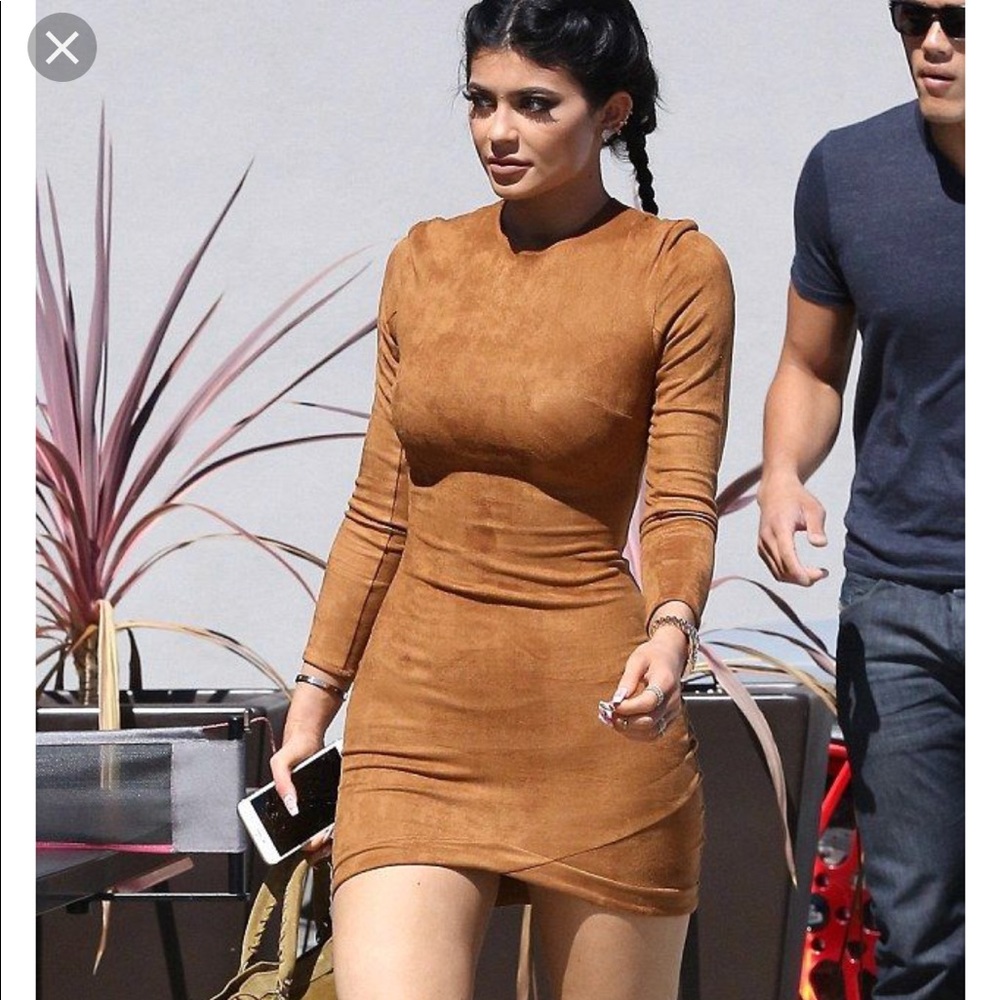 Suede tan  dress